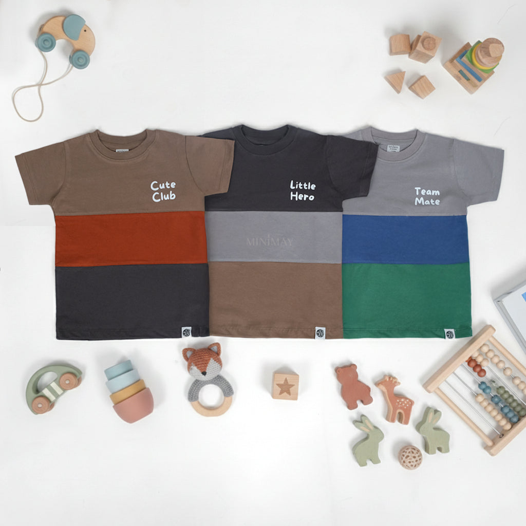 MINIMAY Kaos Anak Three Block TBV02