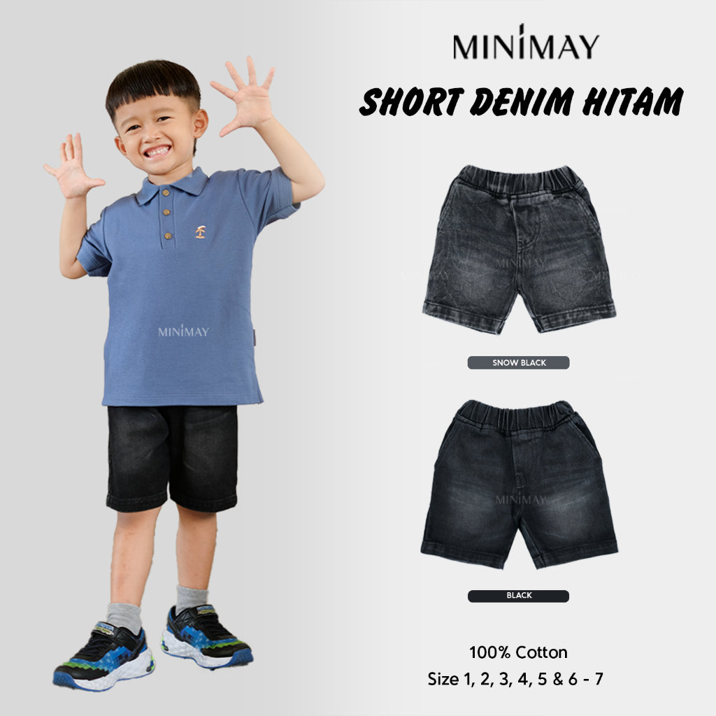 Short Denim Hitam