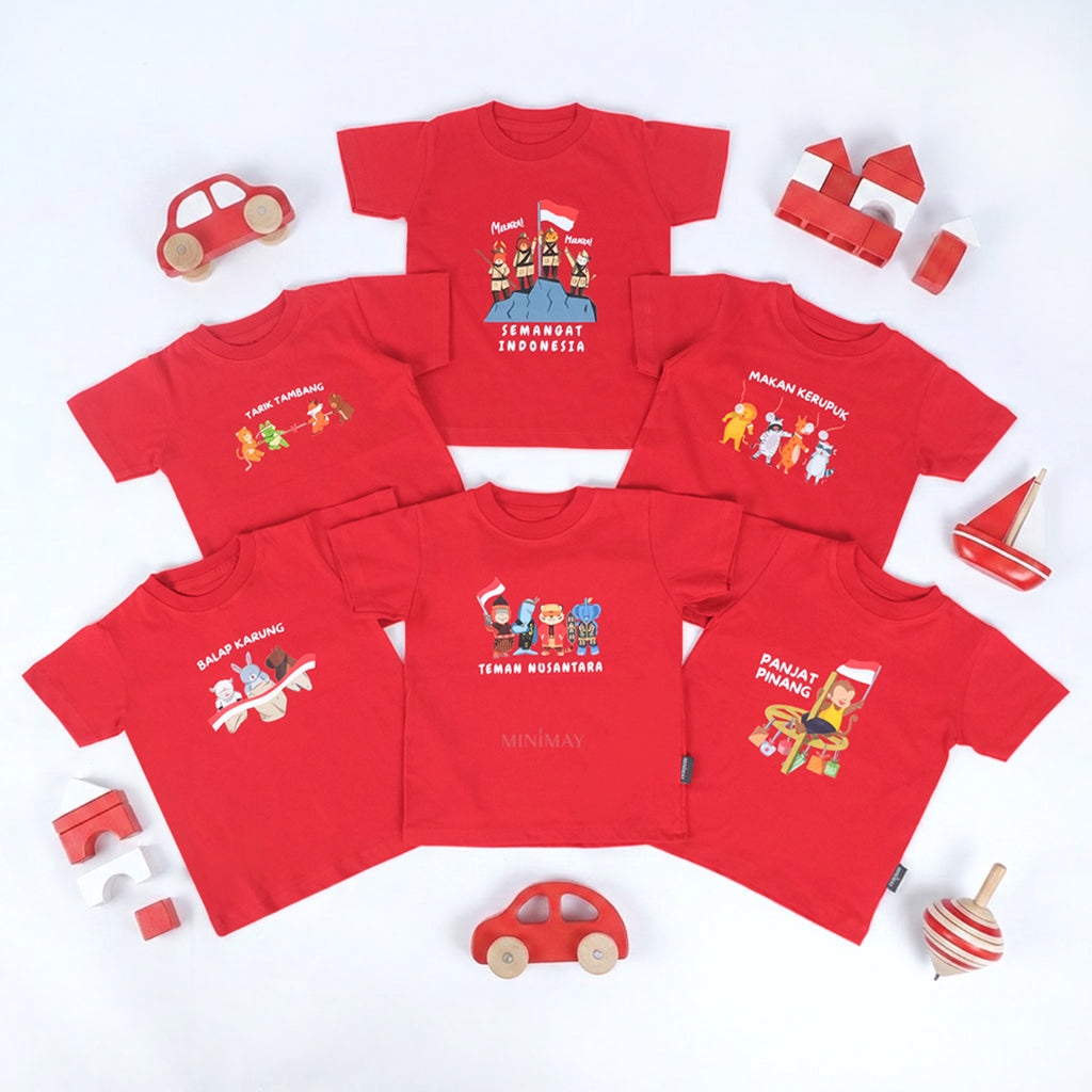 MINIMAY Kaos Anak 17 Agustus Baju Lomba