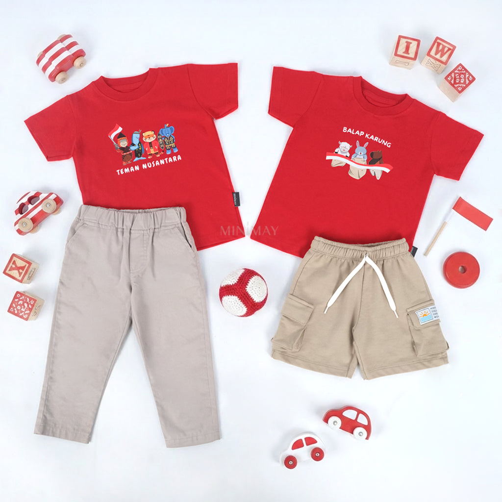 MINIMAY Kaos Anak 17 Agustus Baju Lomba
