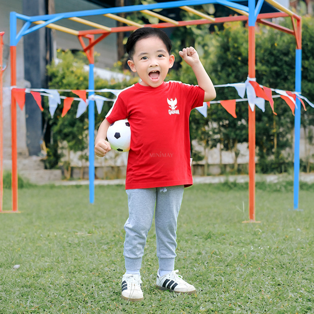 Kaos Anak 17 Agustus Indonesia Baju Merah Putih Kombinasi Usia 1 2 3 4 5 6 7 Tahun