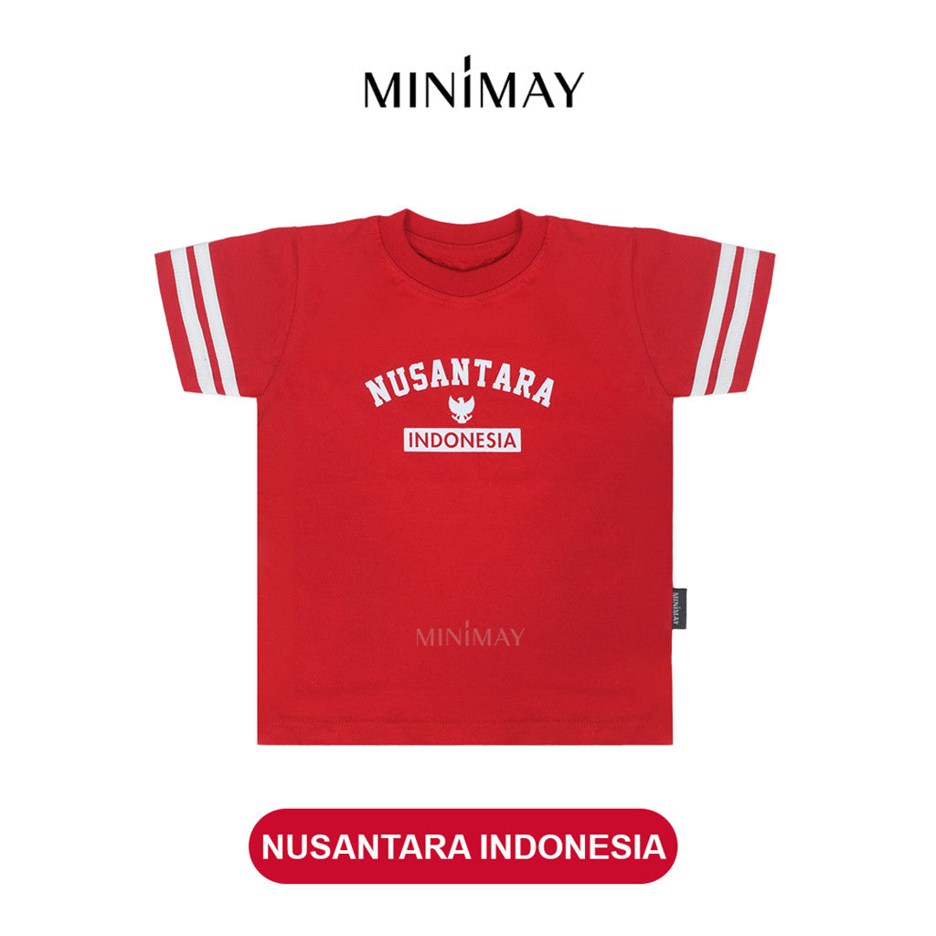 Kaos Anak 17 Agustus Indonesia Baju Merah Putih Kombinasi Usia 1 2 3 4 5 6 7 Tahun